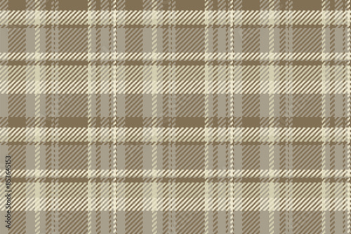 Dreamy vector seamless textile, home plaid check texture. Rural tartan fabric pattern background in amber and pastel colors.