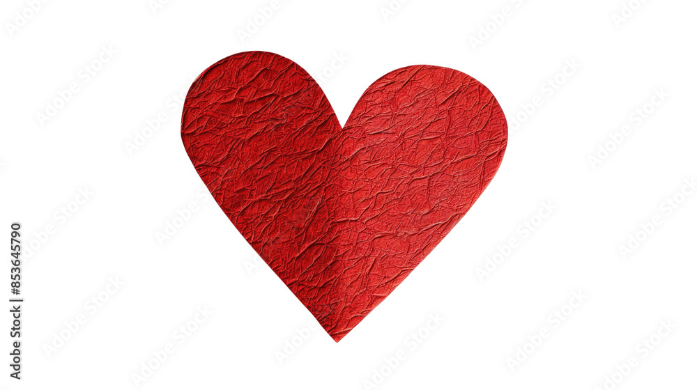Red heart on a transparent background Red heart on a transparent background