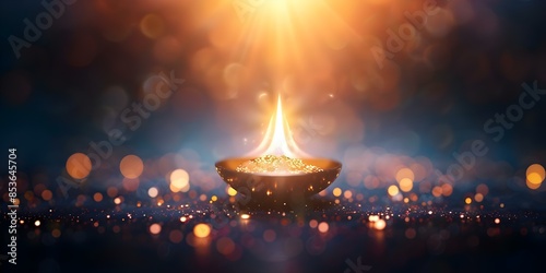 Envisioning a Global Bonfire of Diverse Religious Flames. Concept Unity, Diversity, Religion, Global community, Symbolism photo