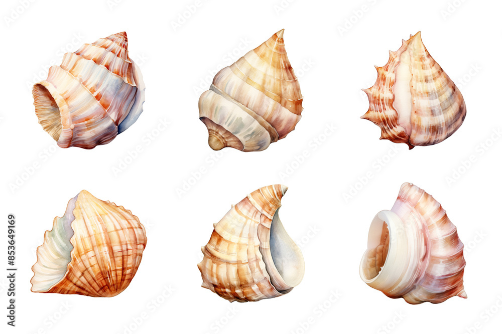 hermit shell Collection Bundle Set Isolated on a Transparent Background hermit shell Collection Bundle Set Isolated on a Transparent Background
