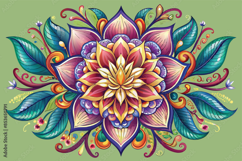 Radiant Floral Ornament Radiant Floral Ornament