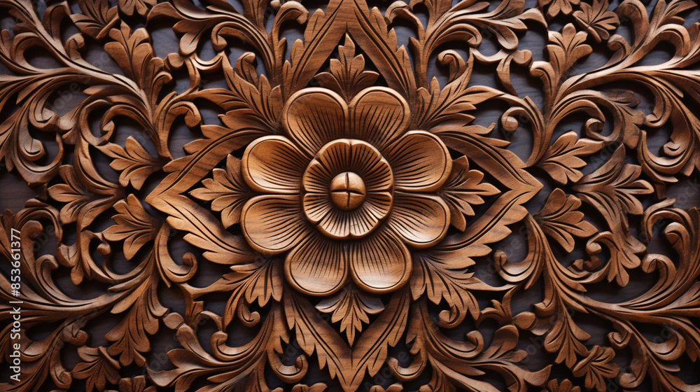patterns on carved wood