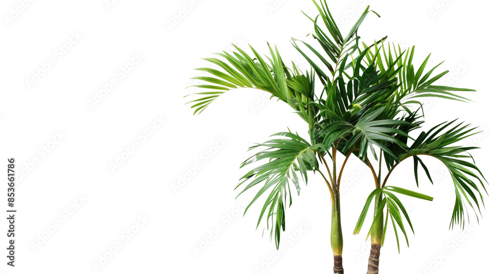 Fototapeta premium Palm tree on a transparent background