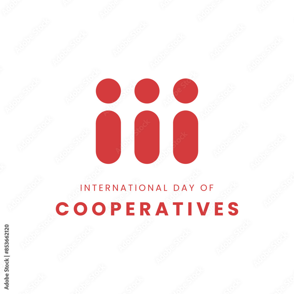 International Day of Cooperatives, flyer, banner background design vector International Day of Cooperatives, flyer, banner background design vector