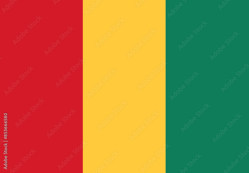 Fototapeta premium Guinea flag illustrator country flags