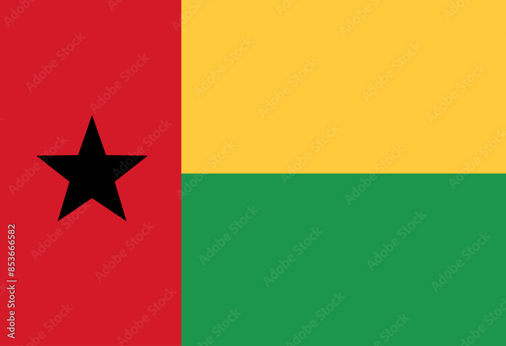 Guinea Bissau flag illustrator country flags Guinea Bissau flag illustrator country flags