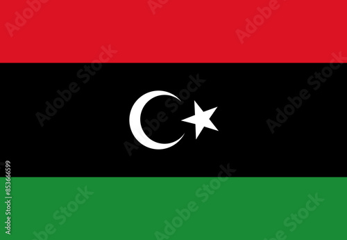 Libya flag illustrator country flags