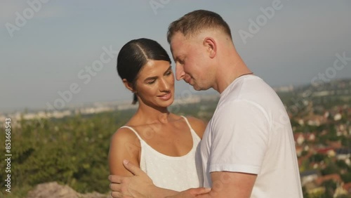 A couple in love relaxes. Couple in love 