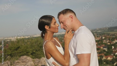 couple kissing. Vacation couple. Love story. Vacation. 