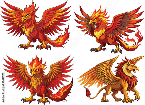 Mythological Animal Tall Griffin