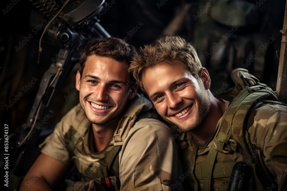 Soldier in uniform military forces made by generative AI Soldier in uniform military forces made by generative AI