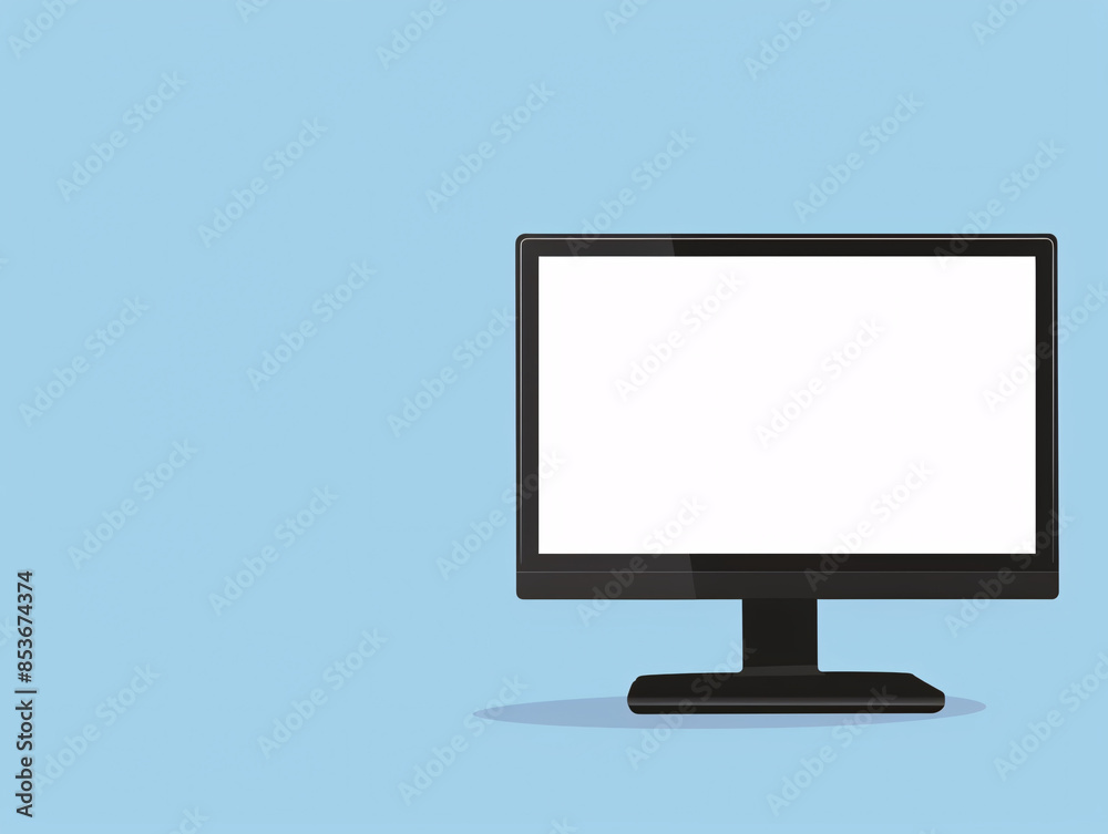 a computer monitor with a white screen a computer monitor with a white screen