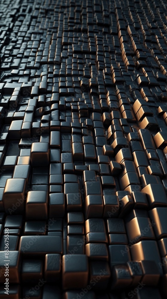 Fototapeta premium vertical background 3d abstract geometrical cubes