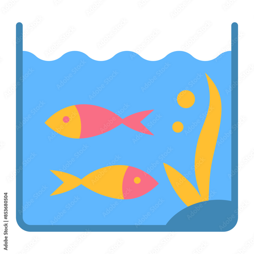 Naklejka premium Aquarium Icon