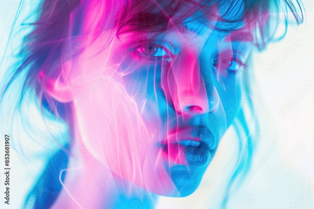 Obraz premium Abstract blur photo woman.