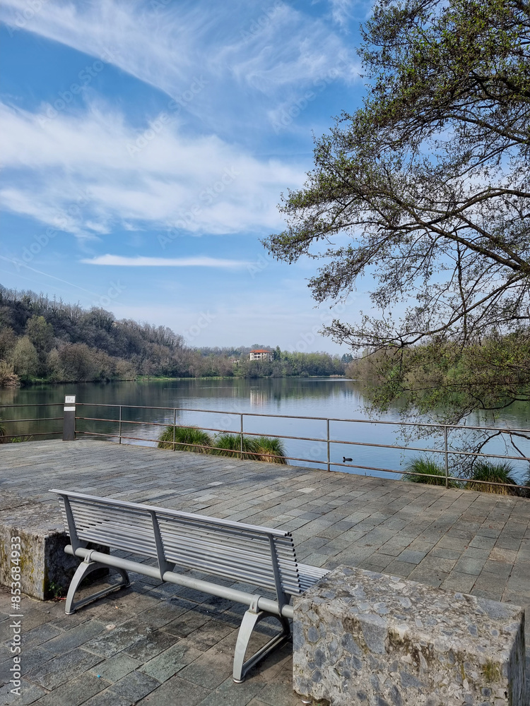 Obraz premium bench in the park