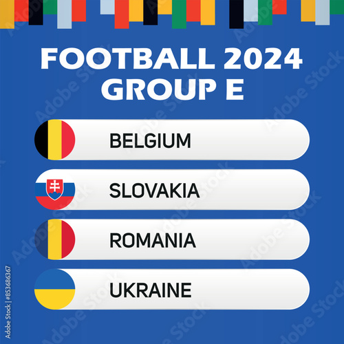 European football championship Group E teams Belgium slovakia romania ukraine