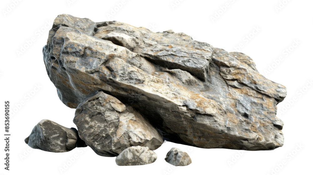Rock, stone on white background Rock, stone on white background
