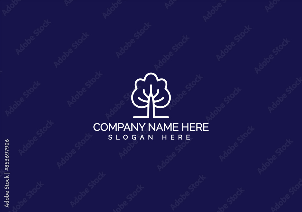 Fototapeta premium Modern Minimalist Company Logo Design