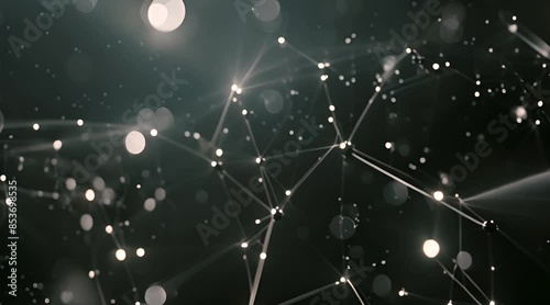 Abstract dark lights background. Future innovation high-tech digital communication business connection, clear and crisp details. Technology global network particle luxury	

