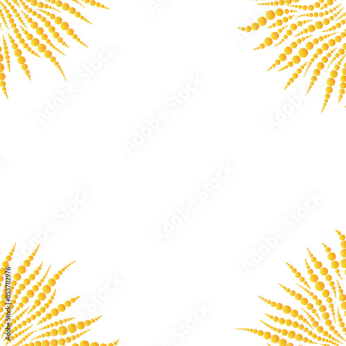 Sun. Sun drawn from circles on a white background. Abstract sun for design.