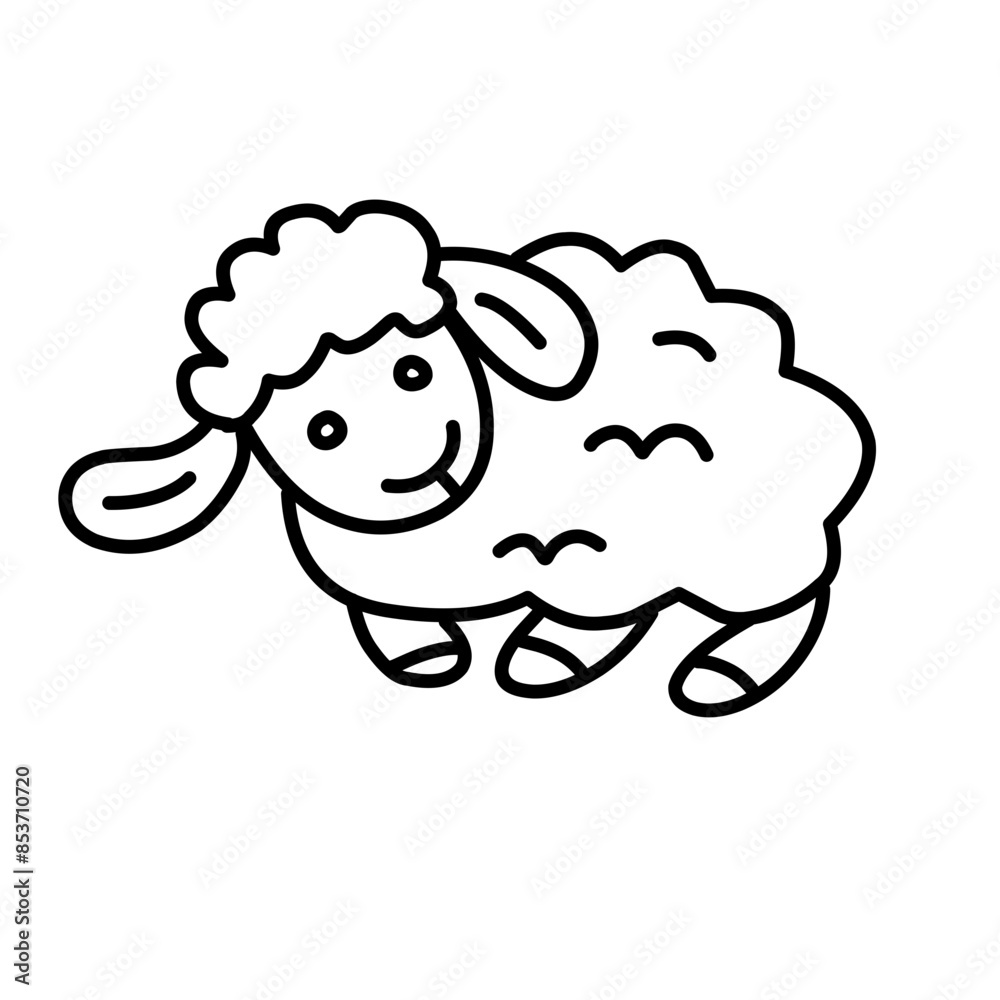 sheep line icon sheep line icon