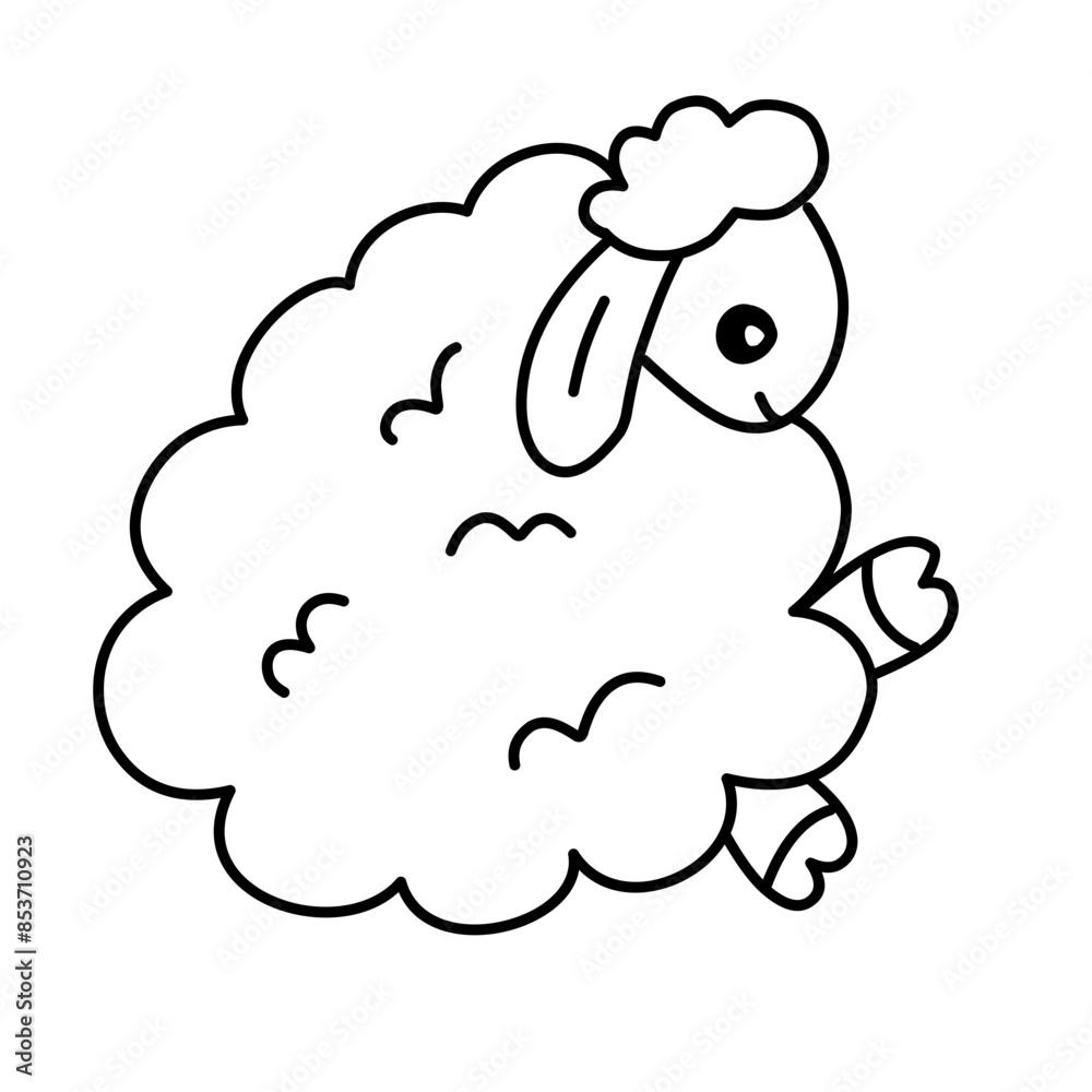sheep line icon sheep line icon