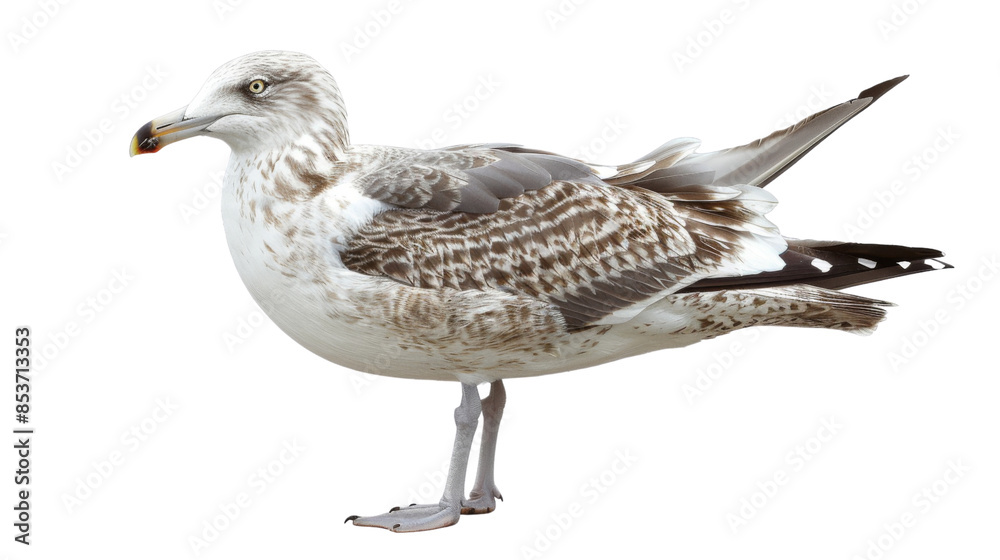 Fototapeta premium Seagull on white background