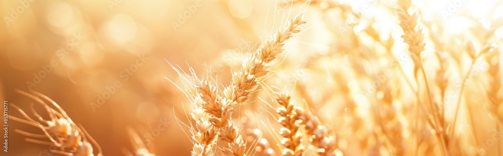 A golden wheat field with blurred grain. A golden wheat field with blurred grain.