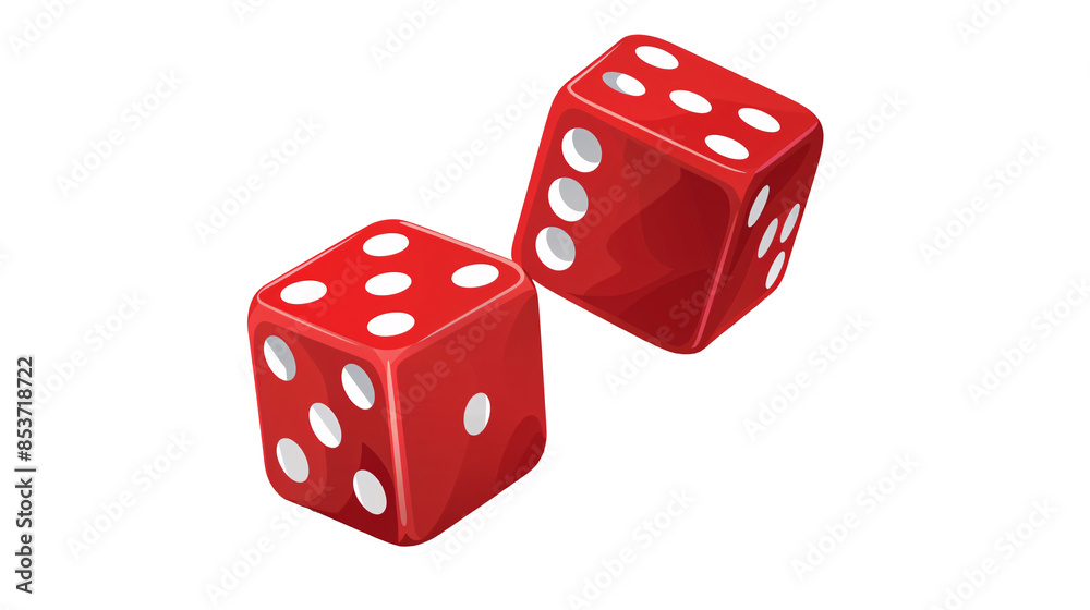 a pair of red dice a pair of red dice