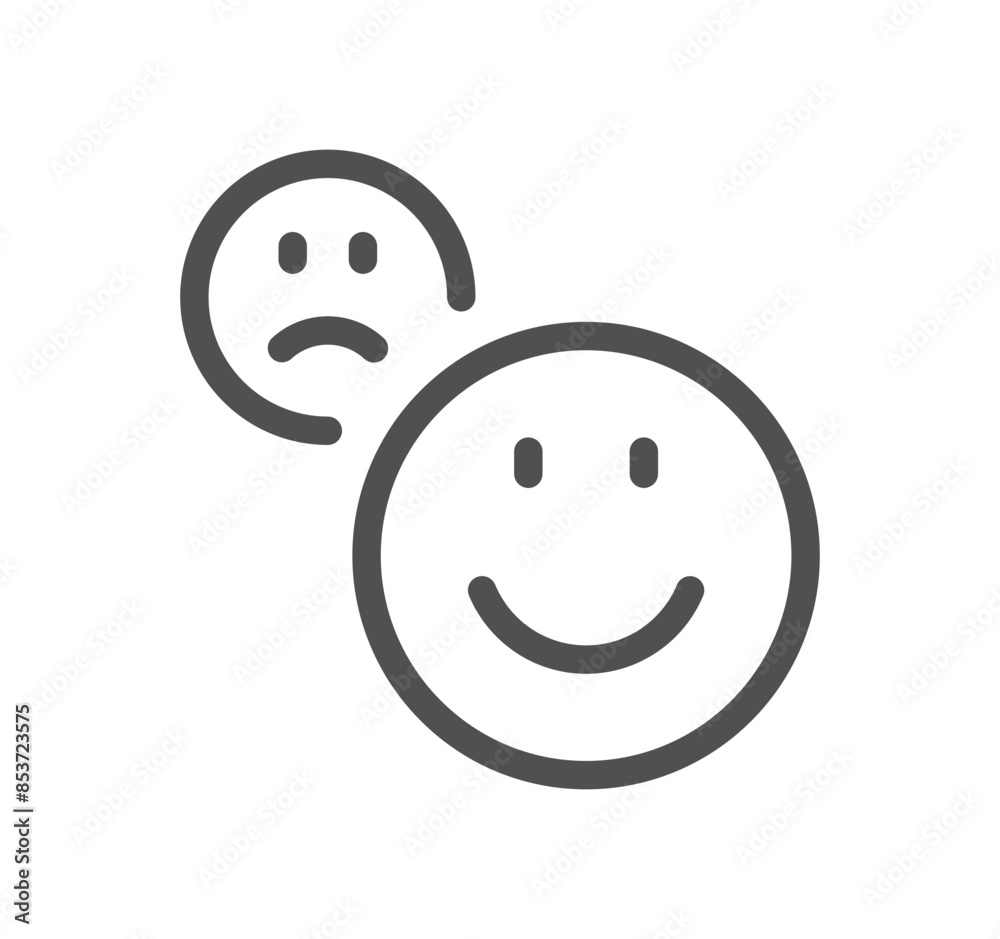 Obraz premium Social networks related icon outline and linear vector. 