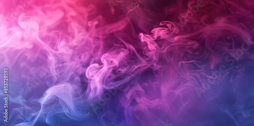 Abstract background with smoke in pink and purple colors. © grigoryepremyan