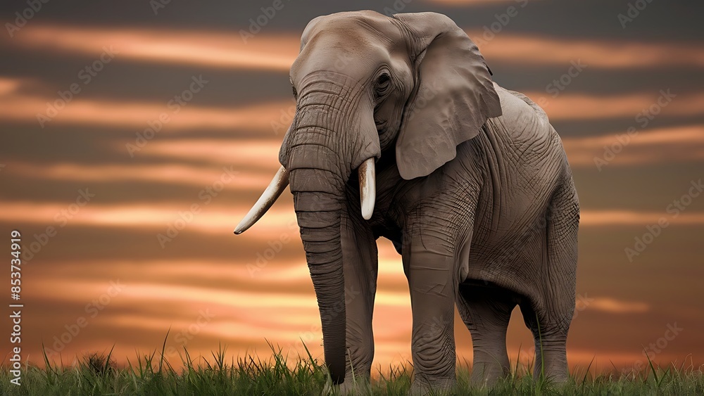 Obraz premium African Elephant (High Quality Wallpaper Wild PhotoGraphy)