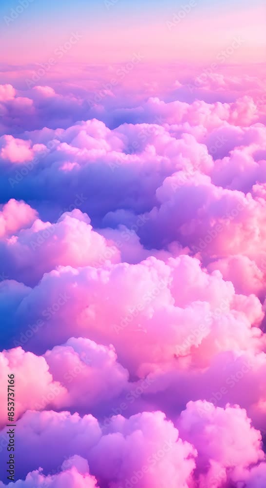 Clouds in a pink and blue sky Dreamy sky landscape for wallpaper and background use Aerial cloud view with copy space 4k Clouds in a pink and blue sky Dreamy sky landscape for wallpaper and background use Aerial cloud view with copy space 4k