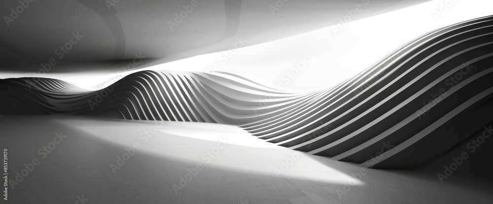 Monochrome Abstract Light And Shadow, Cartoon Monochrome Abstract Light And Shadow, Cartoon