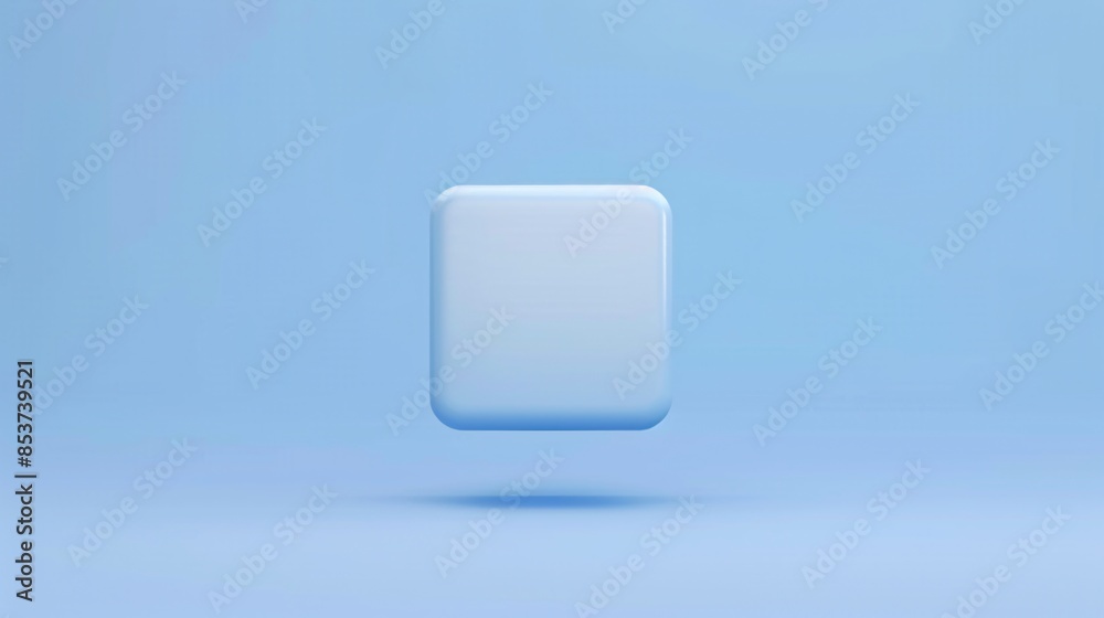 Minimalist 3D rendering of a floating blue cube against a solid blue background. Modern design concept showcasing simplicity and elegance. 3D Illustration. Minimalist 3D rendering of a floating blue cube against a solid blue background. Modern design concept showcasing simplicity and elegance. 3D Illustration.