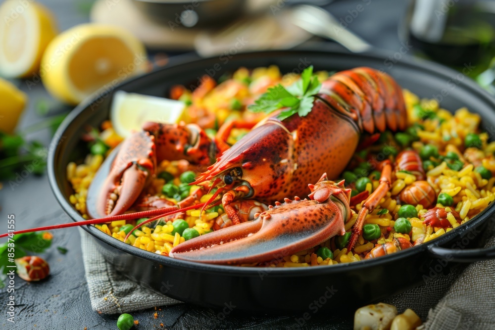 Delicious Lobster and Rice Dish Delicious Lobster and Rice Dish