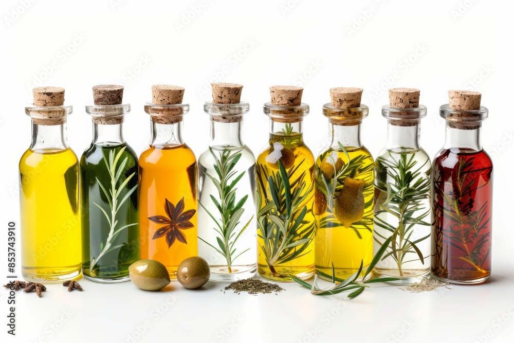 Set of Infused Oils in Decorative Bottles Set of Infused Oils in Decorative Bottles