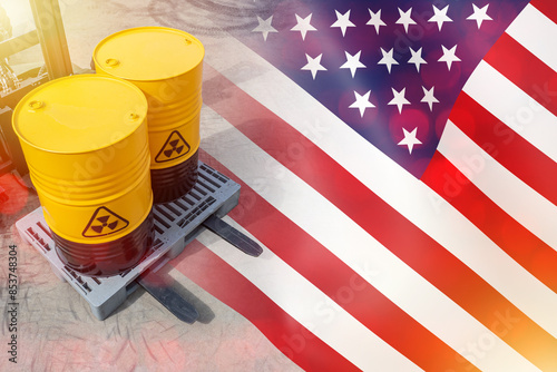Barrels with nuclear waste....