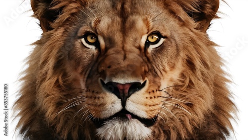 Portrait lion on the black Background. (High Quality Wallpaper Wild Photography)