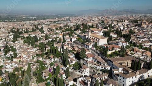 viajando por la ciudad de la alhambra de Granada, España