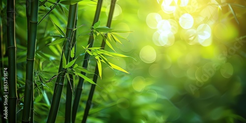 Bamboo Forest Under Sunrays