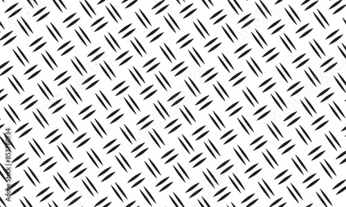 Anti slip floor, metal texture. Black icon on white background. Vector illustration. EPS 10