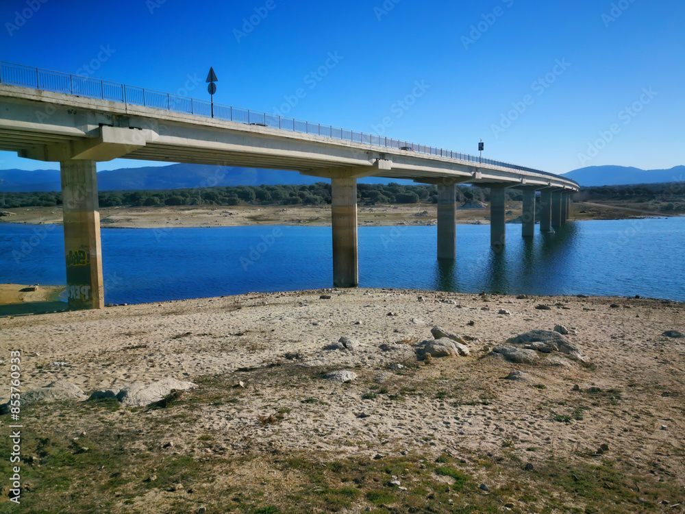Fototapeta premium big bridge over a river