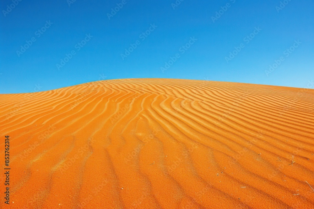 Naklejka premium Sand dunes in the sahara desert a majestic travel adventure amidst morocco's stunning landscapes and vistas