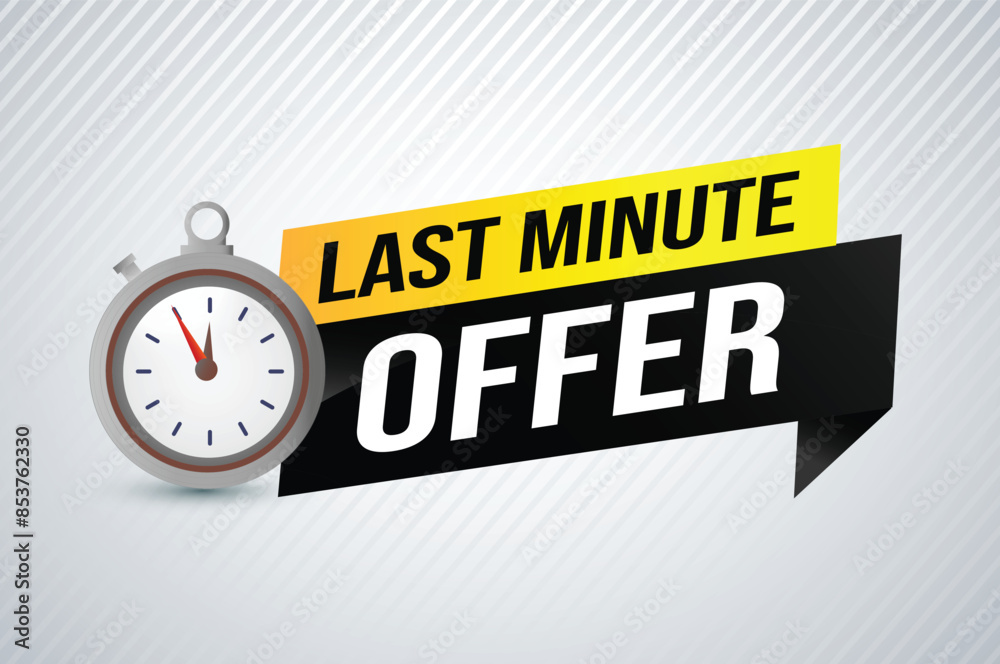 Last minute offer watch countdown Banner design template for marketing. Last chance promotion or retail. background banner poster modern graphic design for store shop, online store, website
Last minute offer watch countdown Banner design template for marketing. Last chance promotion or retail. background banner poster modern graphic design for store shop, online store, website