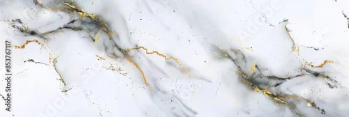 Panel kuchenny z motywem Luxurious white and gold Marble granite texture, Marble stone background. Abstract surface design