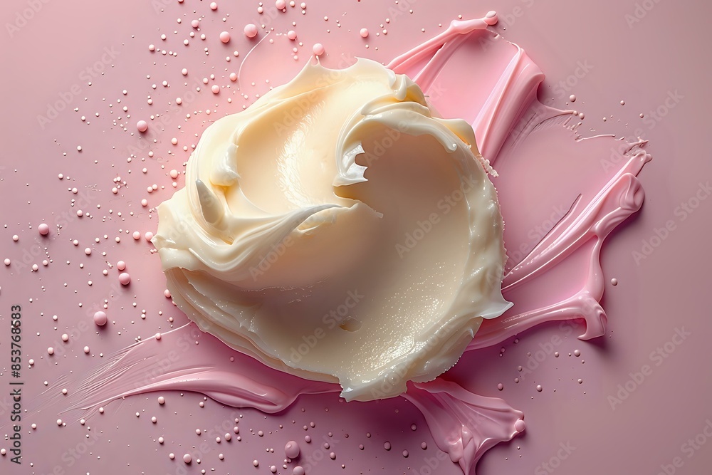 Soft Elegance: Tranquil Creamy Texture in Minimalist Setting Soft Elegance: Tranquil Creamy Texture in Minimalist Setting