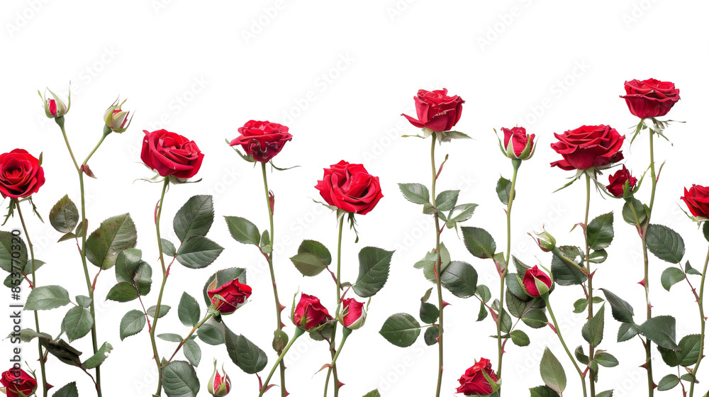 Roses on white background Roses on white background