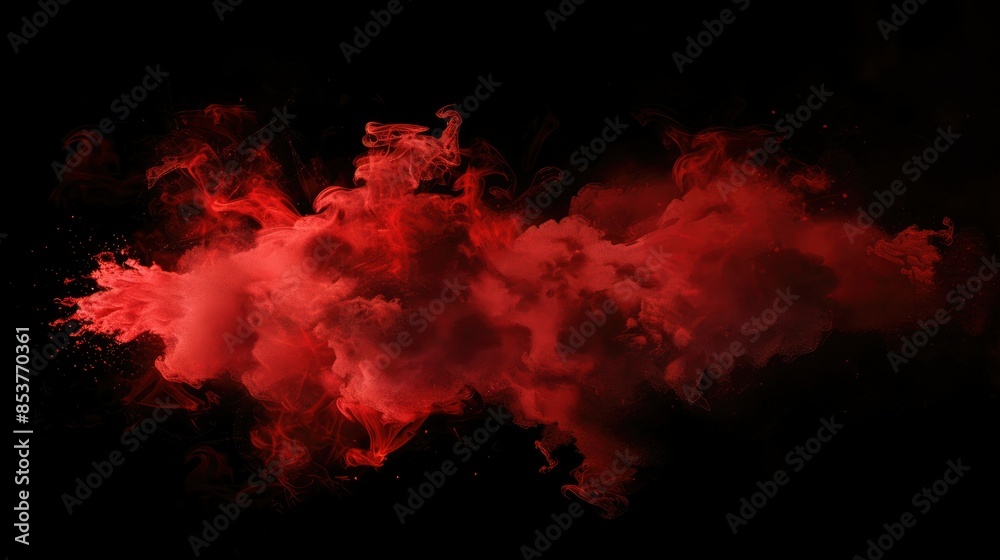 Radiant red Smoke AI generated Radiant red Smoke AI generated